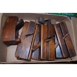 Group of vintage wood working planes