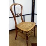 Victorian child's balloon back chair