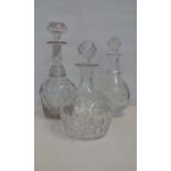 3x good quality decanters