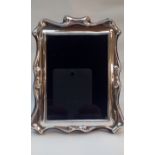 Silver framed photo frame 19x14cm