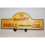 Shell oil cast iron advertisement sign