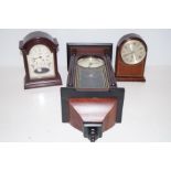 2x Quartz mantle clocks and a 31 day wall clock