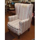 Wing-back armchair, antique in style