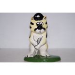 Lorna Bailey Golfing cat, height 13cm