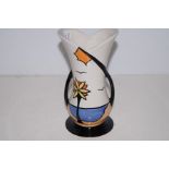Lorna Bailey twin handled vase in the Beach patter