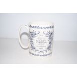 Wedgwood Golden Wedding commemorative mug, boxed a