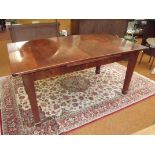 Mahogany crossbanded dining table