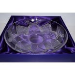 Edinburgh Crystal cut glass bowl, boxed as new, di