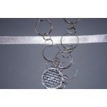 Waterford crystal silver necklace