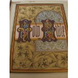 Victorian family bible, containing coloured plates