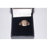 9ct gold gents ring