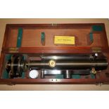 Troughton & Simms cased Mast Level