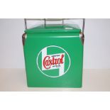 Ice cooler in the form of a Castor Oil tin, height
