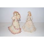 2 coalport figures