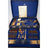Solingen West German 24 ct gold plated cutlery set