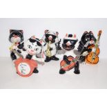 Lorna Bailey set of 5 cats Jazz band