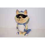 Lorna Bailey fireside Cool cat, height 20cm