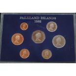 Falklands Island 1982 coin set