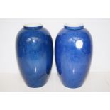 Pair of Carlton ware vase, one with factory blemis