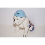 Lorna Bailey RAF bulldog, height 19cm