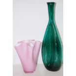 John Lewis vase together with two further vases, o