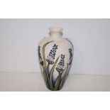 Moorcrfot vase in the Muscari pattern 17cm