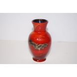 Anita Harris vase in the Bat's pattern, height 13c