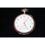 Omega 800 grade silver cased pocket watch