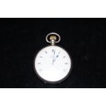 Kay's Keyless Triumph silver cased pocket watch