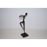 Abstract bronze figure, height 21cm