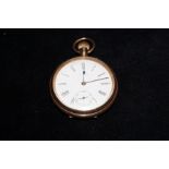 Waltham gold plated pocket watch