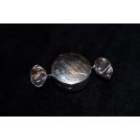 Silver pill box in the form of a sweet