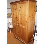 Pine double wardrobe