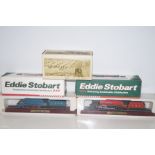 Two Eddie Stobart model wagons, two trains and one