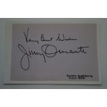 Autograph - Jimmy Durante