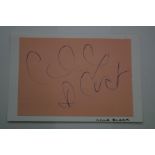 Autograph - Cilla Black - Dated 1966