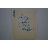 Autograph - The Drifters - May 1974