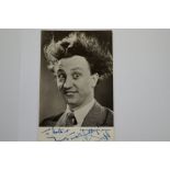 Autograph - Ken Dodd, personalised to Arthur yours