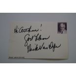 Autograph - Dick Van Dyke - Personalised "Hi Arthu