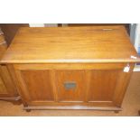 Oak chest dated 1914