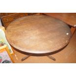 Oak round dining table