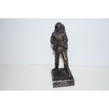 Bronze cast model of a solider-Height:25cm