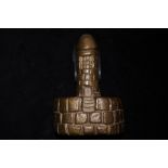 Bronze figure of a light house/penis - 6 inches
