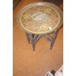 Oriental Brass topped table