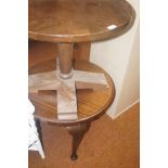 2x Brown side tables