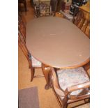 Good quality mahogany extending dining table , 2x