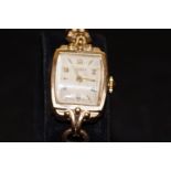 Rotary 9ct gold ladies wristwatch. Total weight 14