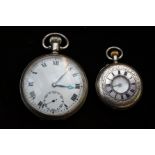 Two Silver Cased Fob Watches