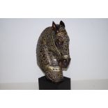 Large Wooden Figure of a Horses Head. Height 48cm