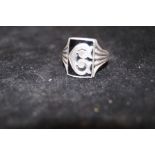 Stirling silver dress ring- size z